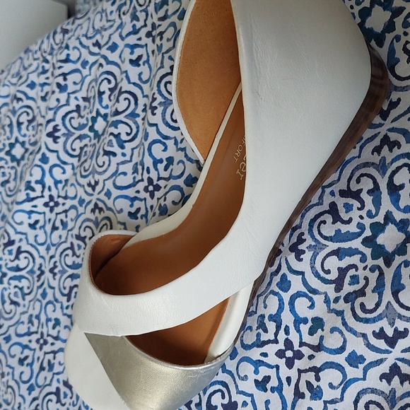 Naturalizer white and silver sandal flats women size 6.5M - Picture 8 of 10